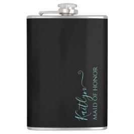 Black and Mint Modern Maid of honor Gift Fickplunta