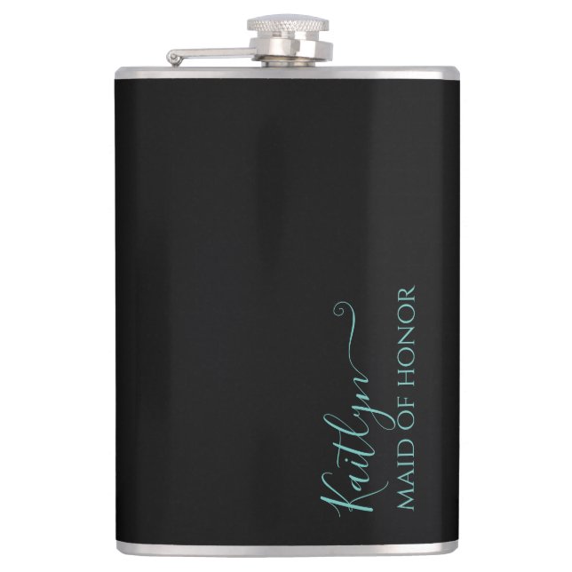 Black and Mint Modern Maid of honor Gift Fickplunta (Framsidan)