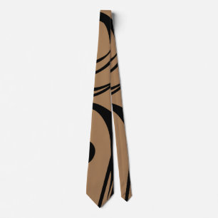 Black and Mocha Brown Business Neck Tie Slips
