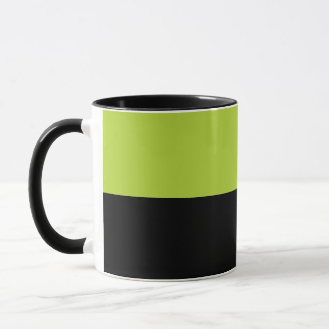 Black and Neon Grönt Mugg (Vänster)
