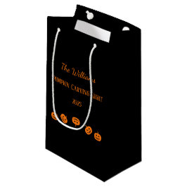 Black and Orange Pumpkin Carving Nattgåva Bag
