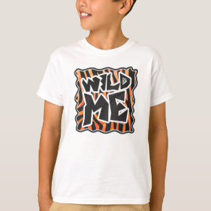 Black and Orange Vild Me Zebra Tee Shirt