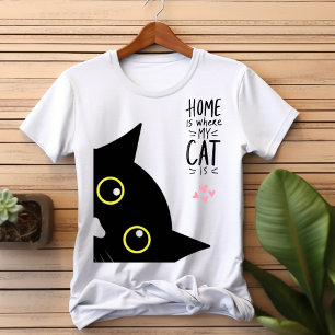 Black and Peach I Kärlek Min katt Sweatshirt T Shirt