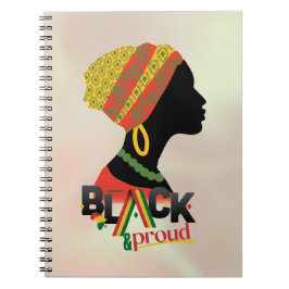 Black and Proud African American Girl Anteckningsbok