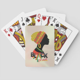 Black and Proud African American Girl Casinokort