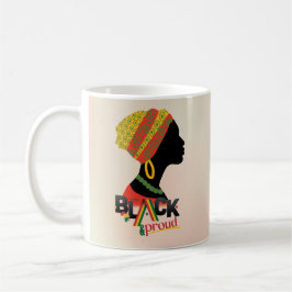 Black and Proud African American Girl Kaffemugg