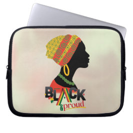 Black and Proud African American Girl Laptop Fodral