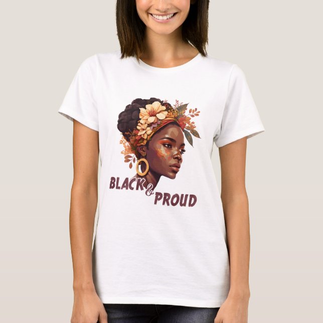 Black and Proud T Shirt (Framsida)