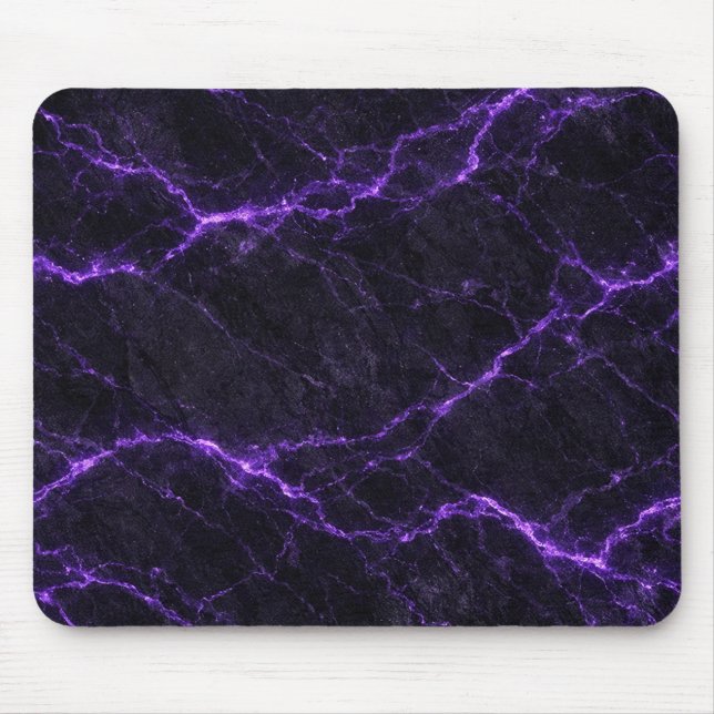 Black and Purple Marble Mouse Pad Musmatta (Framsidan)