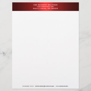 Black and Red Business Letterhead Brevhuvud