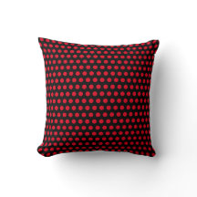 Black and Red Circle Polka Dot Mönster Snyggt