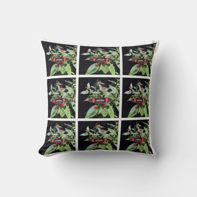 Black and Red Costa Rica Pillow Kudde (Framsida)