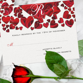 Black and Red Heart Ro Bröllop OSA