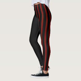 Black and Red Jester Leggings