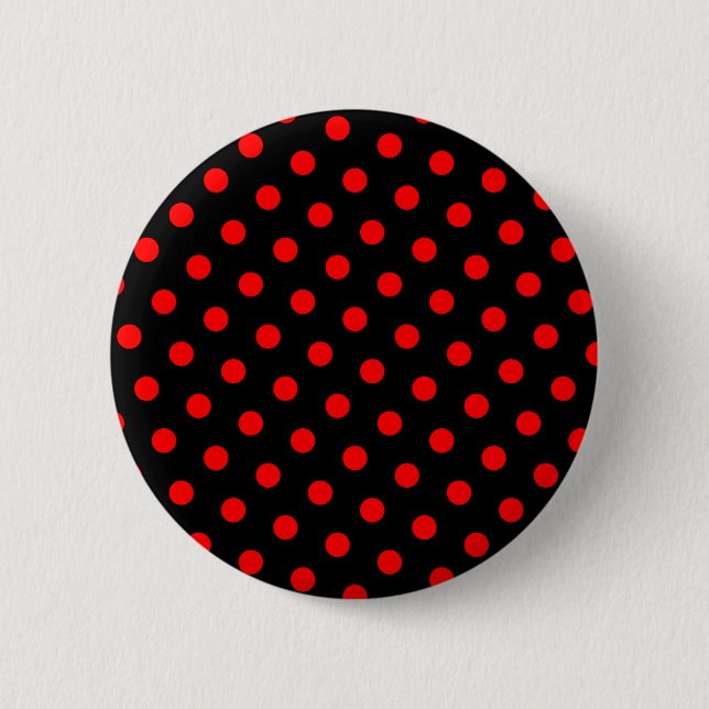Black and Red Polka dots Knapp (Framsida)