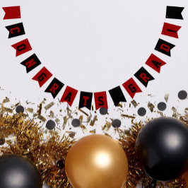 Black and Red School Färg Studenten Vimplar