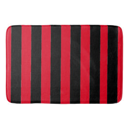 Black and Red Stripes Badrumsmatta