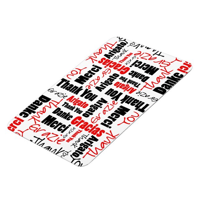 Black and Red Tack Ord Cloud Magnet (Vänstra Sidan)