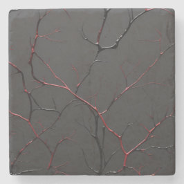 Black and Red Veins Stenunderlägg