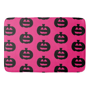 Black and Rosa Jack o lantern Fleece Blanket Badrumsmatta