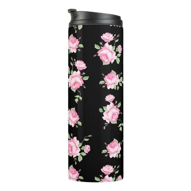 Black and Rosa ros Classic Vintage Ro (Roterad höger)