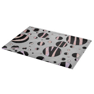 Black and Rosa Zebra Polka dots