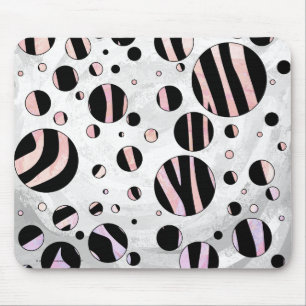Black and Rosa Zebra Polka dots Musmatta