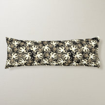 Black and Sepia Repeat Motif | Octopus Mönster