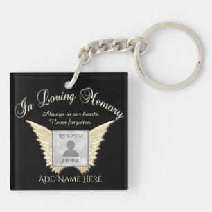 Black and Silver Memorial Angel Vingar Lägg till