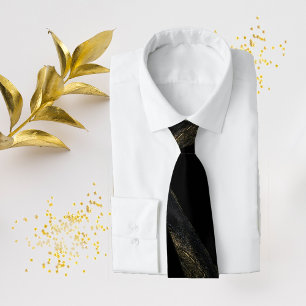 Black and Sparkly Guld Slips