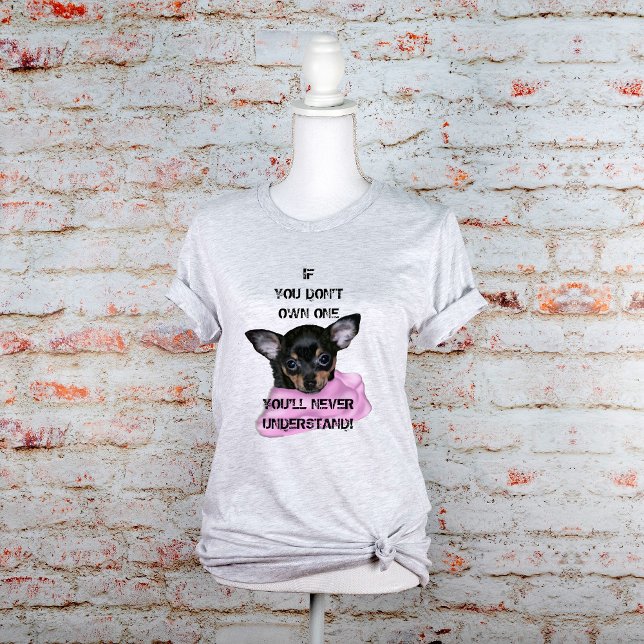 Black and Tan Chihuahua Puppy T-shirt (Skapare uppladdad)