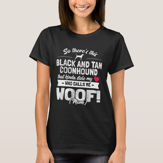 Black And Tan Coonhound  1 T Shirt (Framsida)