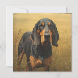 Black and Tan Coonhound Anteckningskort