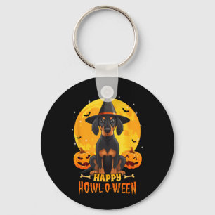 Black And Tan Coonhound Halloween Hund Vår O Ween Nyckelring