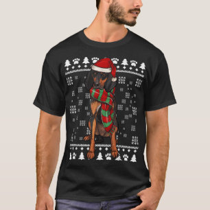 Black and Tan Coonhound Hund Santa Hat Julafton Ug T Shirt