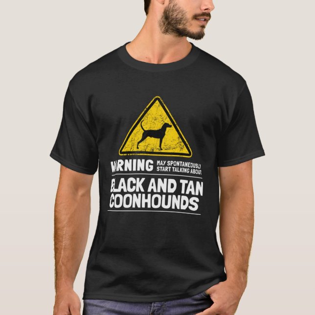Black and Tan Coonhound T Shirt (Framsida)