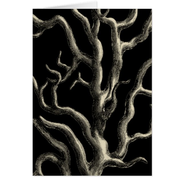 Black and Tan Coral Hälsningskort (Framsidan)