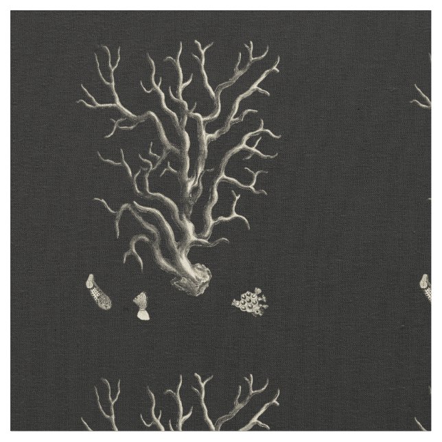 Black and Tan Coral Tyg (Närbild)