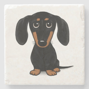 Black and Tan Dachshund Cute Wiener Hund Stenunderlägg