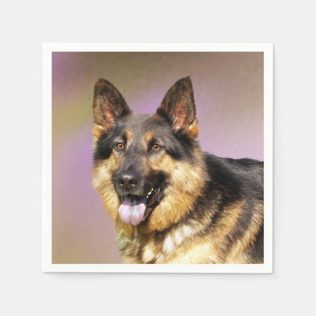 Black and Tan GSD Pappersservett (Framsidan)
