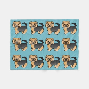 Black And Tan Norfolk Terrier Fleecefilt