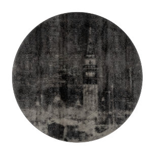 Black and Taupe Distress Skyline Venice Italien