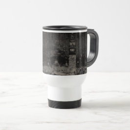 Black and Taupe Distress Skyline Venice Italien Resemugg