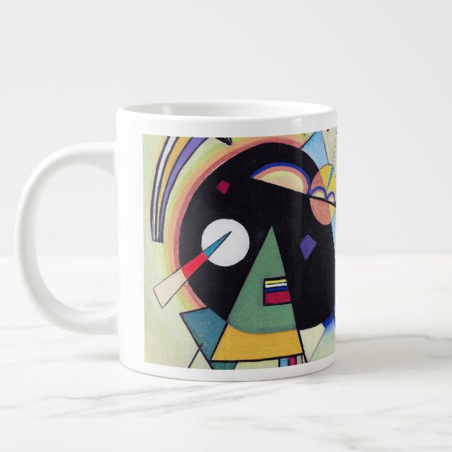 Black and Violet - Kandinsky Jumbo Mugg (Vänster)