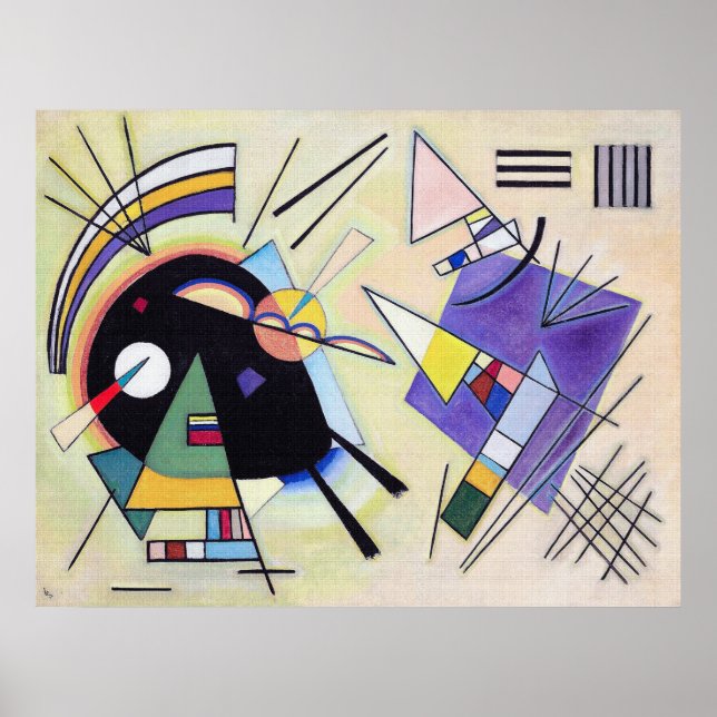 Black and Violet - Kandinsky Poster (Framsidan)