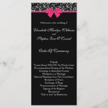 Black and Vit ros Rosa Bow