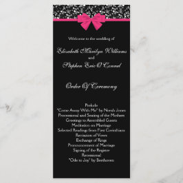 Black and Vit ros Rosa Bow Program