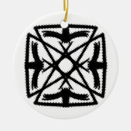 Black and White #2 "The Phoenix" Julgransprydnad Keramik