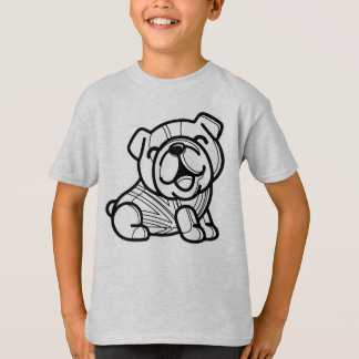 BLACK AND WHITE #43 - British Bulldog T Shirt