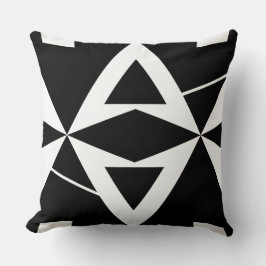 Black and white abstract modern trendy retro cool  kudde